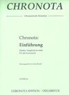 Buchcover Chronota: Einführung