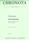 Buchcover Chronota: Introduction