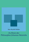 Buchcover Zu Ehren des Philosophen Johannes Heinrichs