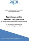Buchcover Technikunterricht: handfest und geistreich