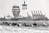 Buchcover michel und elbe Kalender 2019 - Schwarzweiss