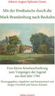 Buchcover Mit der Postkutsche durch die Mark Brandenburg nach Reckahn. Eine kleine Reisebeschreibung zum Vergnügen der Jugend aus 
