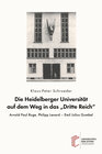 Buchcover Die Heidelberger Universität auf dem Weg in das "Dritte Reich"