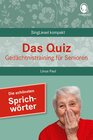 Buchcover Beliebte Sprichwörter. Das Gedächtnistraining-Quiz für Senioren. Ideal als Beschäftigung, Gedächtnistraining, Aktivierun