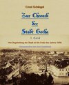 Buchcover Zur Chronik der Stadt Gotha