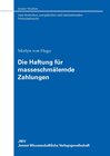 Buchcover Die Haftung für masseschmälernde Zahlungen