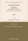 Buchcover Descriptive Catalogue of Ludwig Biró‘s Ethnographic Collection