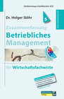 Buchcover Zusammenfassung Betriebliches Management