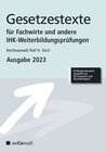 Buchcover Gesetzestexte für Fachwirte Ausgabe 2023