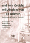 Buchcover und kein Gedicht will Abschied von dir nehmen