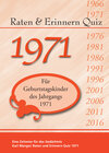 Buchcover Raten und Erinnern Quiz 1971