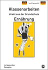Buchcover Ernährung mit gesunden Rezepten, Klassenarbeiten direkt aus der Grundschule mit Lösungen