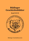 Buchcover Büdinger Geschichtsblätter Band XXVII