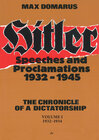 Buchcover Hitler – Speeches and Proclamations 1932–1945