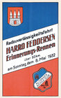 Buchcover Radzuverlässigkeitsfahrt Harro Feddersen Erinnerungs-Rennen über 50 km. am Sonntag, dem 8. Mai 1932