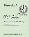 Buchcover Festschrift 150 Jahre Deutsche Gesellschaft für Chirurgie