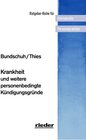 Buchcover Krankheit und weitere personenbedingte Kündigungsgründe