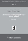 Buchcover Staatslehre und Religionspolitologie bei Eric Voegelin