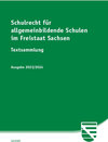 Buchcover Schulrecht für allgemeinbildende Schulen im Freistaat Sachsen