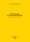 Buchcover Drei Intermezzi für Klavier und Orchester