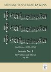 Buchcover Paul Richter - Sonate Nr. 1 für Violine und Klavier op. 89