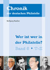 Buchcover Wer ist wer in der Philatelie?