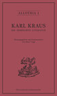 Buchcover Karl Kraus. Die demolirte Literatur