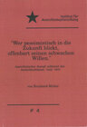 Buchcover "Wer pessimistisch in die Zukunft blickt, offenbart seinen schwachen Willen."