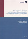 Buchcover Eine empirische Studie zur Untersuchung der Emotionsregulation im musikpädagogischen Forschungsfeld
