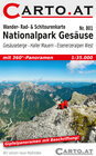 Buchcover Wander- Rad- & Schitourenkarte 801 Nationalpark Gesäuse