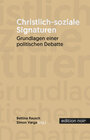 Buchcover Christlich-soziale Signaturen