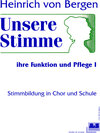 Buchcover Unsere Stimme - ihre Funktion und Pflege