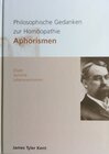 Buchcover Philosophische Gedanken zur Homöopathie - Aphorismen