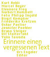 Buchcover Erinnere einen vergessenen Text