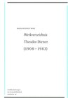 Buchcover Werkverzeichnis Theodor Diener