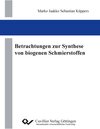 Buchcover Betrachtungen zur Synthese von biogenen Schmierstoffen