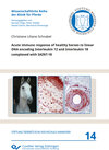 Buchcover Acute immune response of healthy horses to linear DNA encoding Interleukin 12 and Interleukin 18 complexed with SAINT-18