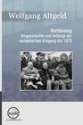 Buchcover Vorlesung Vorgeschichte und Anfänge der europäischen Einigung bis 1970