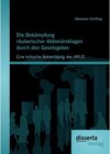 Buchcover Die Bekämpfung räuberischer Aktionärsklagen durch den Gesetzgeber: Eine kritische Betrachtung des ARUG