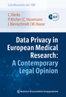 Buchcover Data Privacy in European Medical Research: A Contemporary Legal Opinion