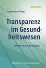 Buchcover Transparenz im Gesundheitswesen