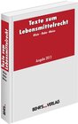 Buchcover Texte zum Lebensmittelrecht