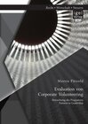 Buchcover Evaluation von Corporate Volunteering: Betrachtung des Programms Partners in Leadership. Martin Pätzold