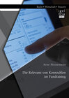 Buchcover Die Relevanz von Kennzahlen im Fundraising