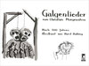 Buchcover Galgenlieder von Christian Morgenstern