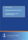 Buchcover Selling the Business Location: Place Marketing in the context of the Rhine-Main Region