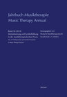 Buchcover Jahrbuch Musiktherapie / Music Therapy Annual