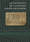 Buchcover Die Inschriften des Landkreises Hersfeld–Rotenburg
