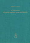 Buchcover A Dictionary: Christian Sogdian, Syriac and English