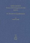 Buchcover Ps.-Manethonis Apotelesmatica